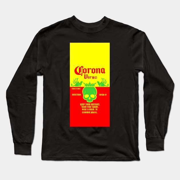 coronavirus Long Sleeve T-Shirt by Dimedrolisimys